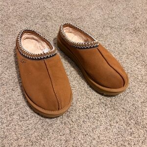 UGG Chestnut Suede Slip-Ons